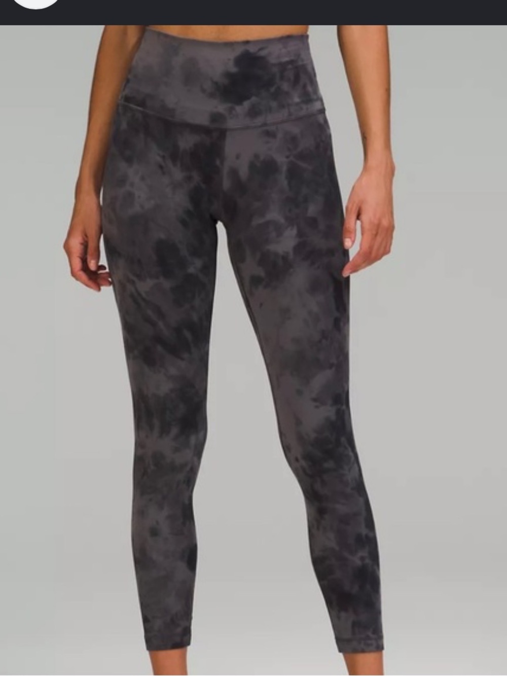 Lululemon Black Tie-Dye Leggings 28 inch